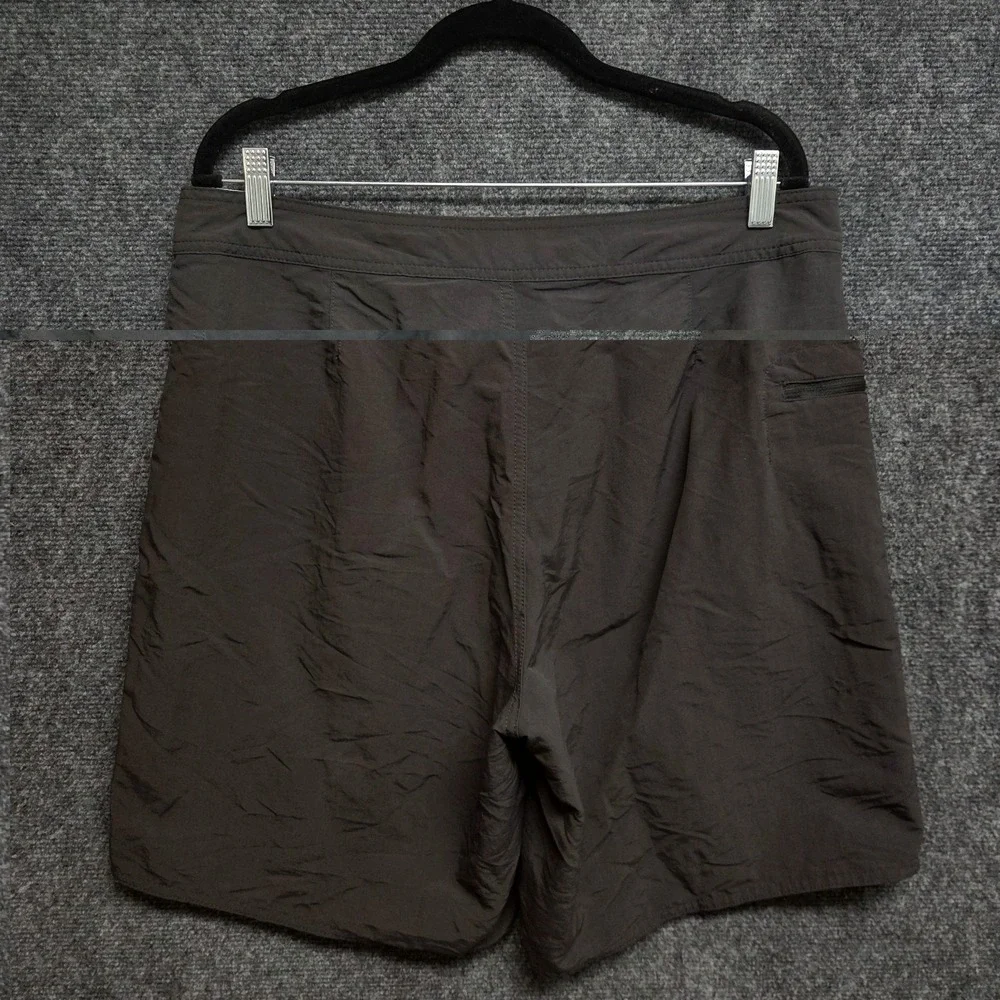 Patagonia Wavefarer Board Shorts Men 35 Black Nylon Swim Worn Wear Unlined